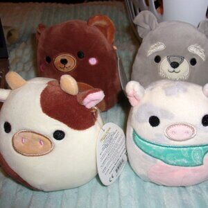 Bundle of 4 small Squishmallows New with tags